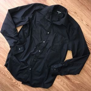 Men’s black dress shirt M